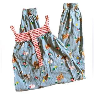 Mini Boden Animal Overalls, Blue, Size 3-4y